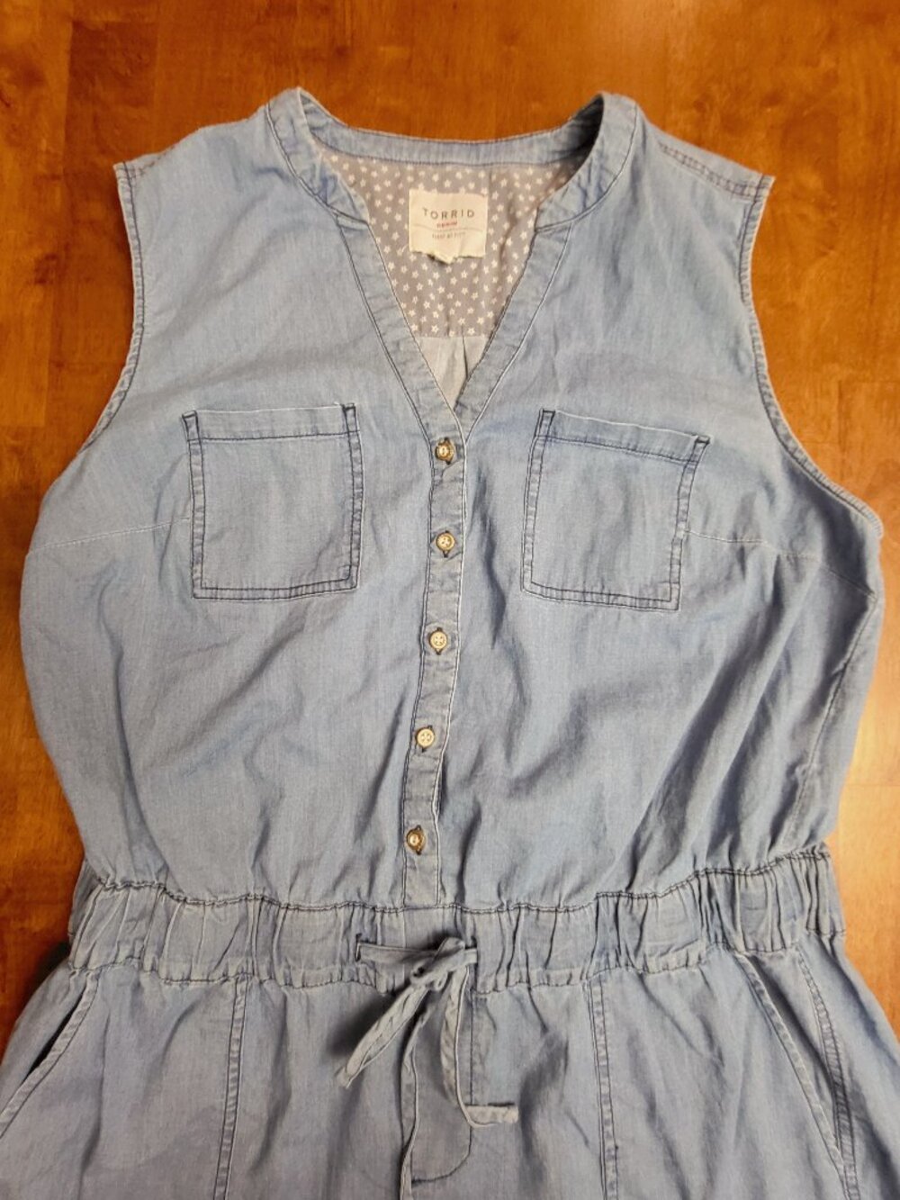 Torrid Denim ~ Sz 1 ~ Chambray Romper ~ 1 Piece ~ Excellent Condition